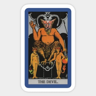 "The Devil" Tarot Card - Don't Be So Pessimistic Sticker